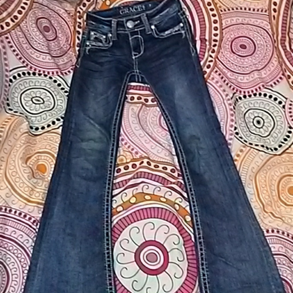 Girls Grace in L.A. flare jeans sz 7